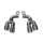 Corsa Tip Kit Twin 4.0"