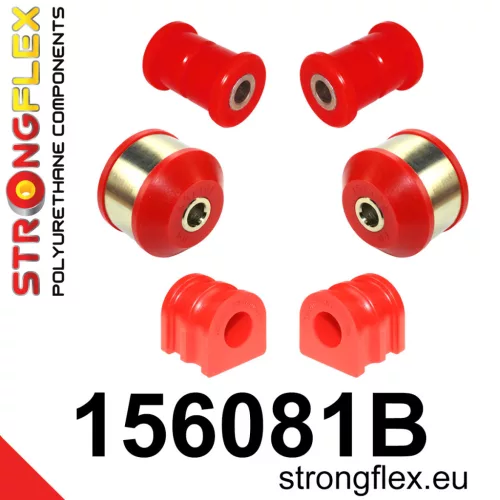 156081B: Front suspension bush kit Custom 151934 Red