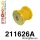 211626A: Front upper wishbone bush SPORT Black
