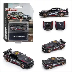 Majorette Nissan Skyline GT-R R34 GarasiDrift kisautó 1:64