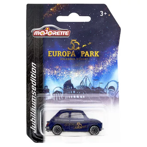 Majorette Europa-Park 50 Fiat 500 D autómodell - kék/arany