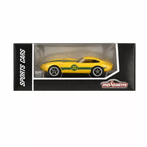 Majorette Sports Cars Toyota 2000GT autómodell - sárga/zöld