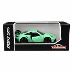 Majorette Sports Cars Porsche 911 GT3 Cup (992) autómodell - mentazöld