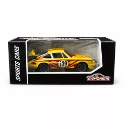  Majorette Sports Cars Porsche 911 Carrera RS 2.7 autómodell - sárga/piros