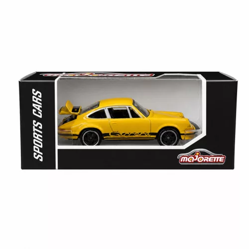 Majorette Sports Cars Porsche 911 Carrera RS 2.7 autómodell - sárga/fekete