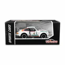 Majorette Sports Cars Porsche 934 Kremer autómodell - fehér/zöld