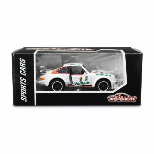 Majorette Sports Cars Porsche 934 Kremer autómodell - fehér/zöld