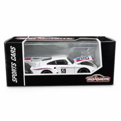 Majorette Sports Cars Porsche 935 Brumos autómodell - fehér