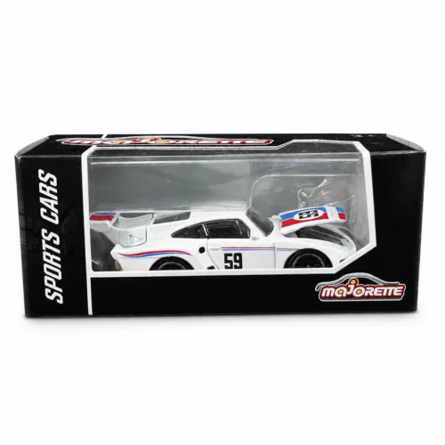 Majorette Sports Cars Porsche 935 Brumos autómodell - fehér
