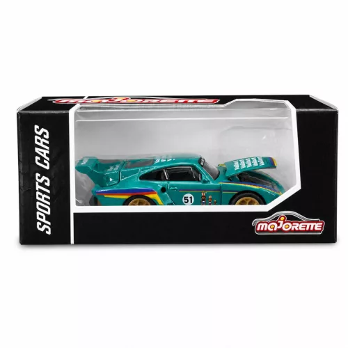 Majorette Sports Cars Porsche 935 Kremer autómodell - zöld