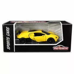 Majorette Sports Cars Bugatti Chiron Pur Sport autómodell - sárga/fekete