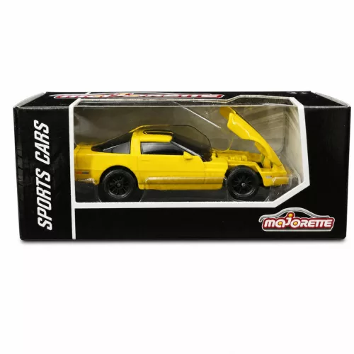 Majorette Sports Cars Chevrolet Corvette C4 autómodell - sárga/fekete