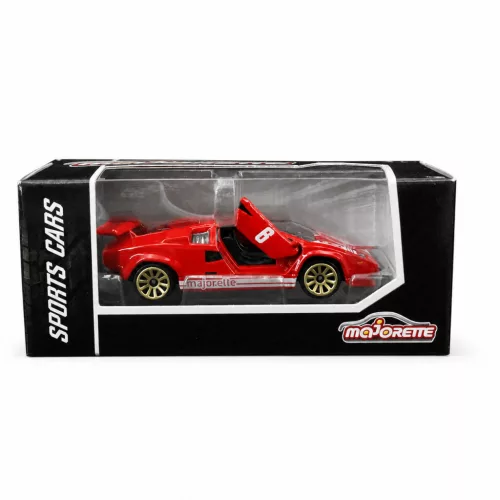 Majorette Sports Cars Lamborghini Countach LP400 autómodell - piros/fehér