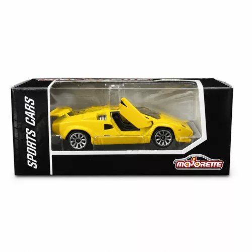 Majorette Sports Cars Lamborghini Countach LP400 autómodell - sárga