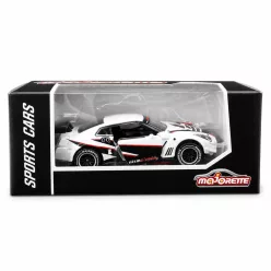 Majorette Sports Cars Nissan GT-R Nismo GT3 autómodell - fehér/fekete