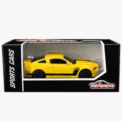 Majorette Sports Cars Ford Mustang Boss 302 autómodell - sárga/fekete