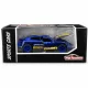 Majorette Sports Cars Porsche Taycan Turbo S autómodell - kék/sárga