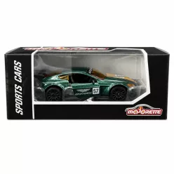 Majorette Sports Cars Aston Martin Vantage GT8 autómodell - zöld/arany