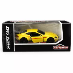 Majorette Sports Cars Aston Martin Vantage GT8 autómodell - sárga/piros
