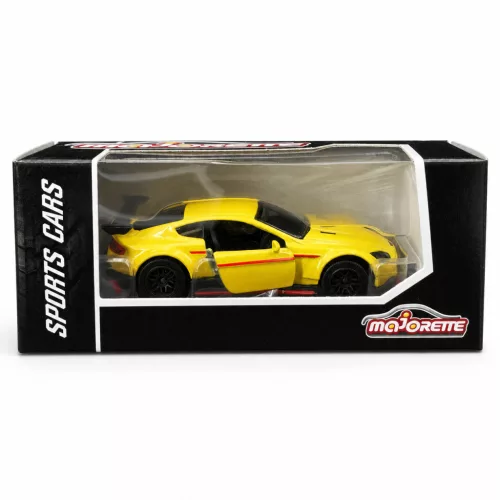 Majorette Sports Cars Aston Martin Vantage GT8 autómodell - sárga/piros