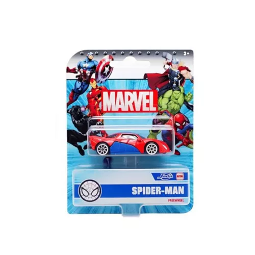 Jada Marvel Single Pack Vehicles Spider-Man fém kisautó 1:64 - piros/kék