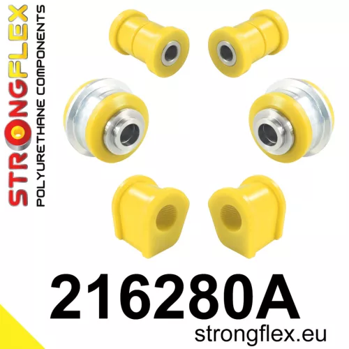 216280A: Front suspension bush kit SPORT 24mm Yellow