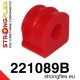 221089B: Front anti roll bar bush 21mm Red