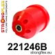 221246B: Rear subframe bush 69mm Red