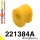 221384A: Front anti roll bar inner bush SPORT 15mm Yellow