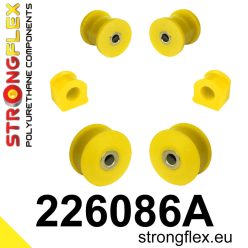   226086A: Front suspension bush kit SPORT 15mm New type 30mm - 221072 Yellow
