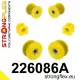 226086A: Front suspension bush kit SPORT 25mm Old type 45mm - 221343 Black