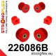226086B: Front suspension bush kit 20mm New type 30mm - 221072 Red