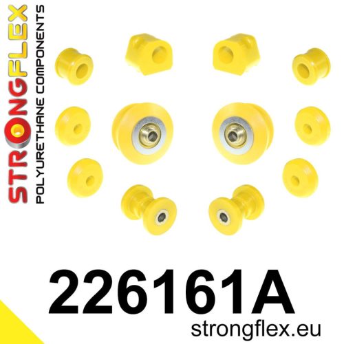 226161A: Front suspension bush kit SPORT 22mm 22mm Yellow