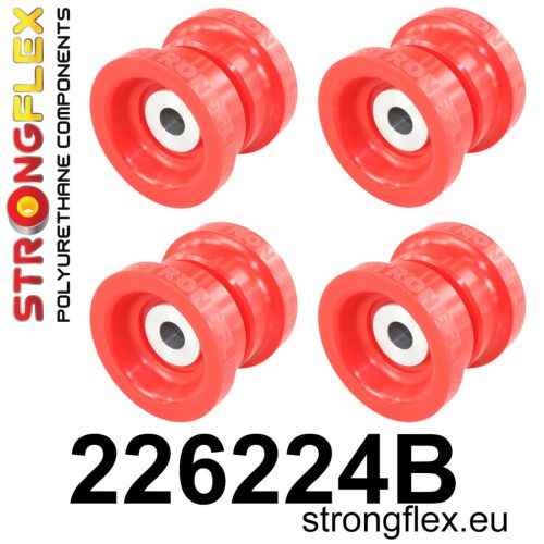 226224B: Front subframe bush kit Red