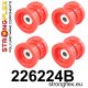226224B: Front subframe bush kit Red