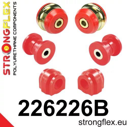 226226B: Front suspension bush kit 25mm Red