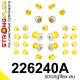 226240A: Full suspension polyurethane bush kit SPORT 21mm 25mm 221949 Yellow