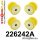 226242A: Rear subframe bush kit SPORT Yellow