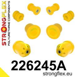   226245A: Front suspension and ream beam bush kit SPORT 16mm 221403 221245 - 72mm Yellow