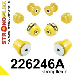   226246A: Front suspension and ream beam bush kit SPORT 21,5mm Yellow