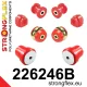 226246B: Front suspension and ream beam bush kit Custom Black