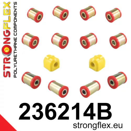 236214B: Rear suspension bush kit 18mm Red