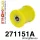 271151A: Rear tie bar to hub rear bush SPORT Black