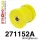 271152A: Rear tie bar to hub front bush SPORT Yellow