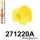 271220A: Rear anti roll bar bush 17mm SPORT 17mm Yellow