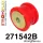271542B: Rear diff rear mounting bush Red