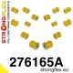 276165A: Rear suspension polyurethane bush kit SPORT 18mm Yellow