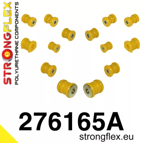 276165A: Rear suspension polyurethane bush kit SPORT 14mm Black