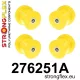 276251A: Rear subframe bush kit SPORT Yellow