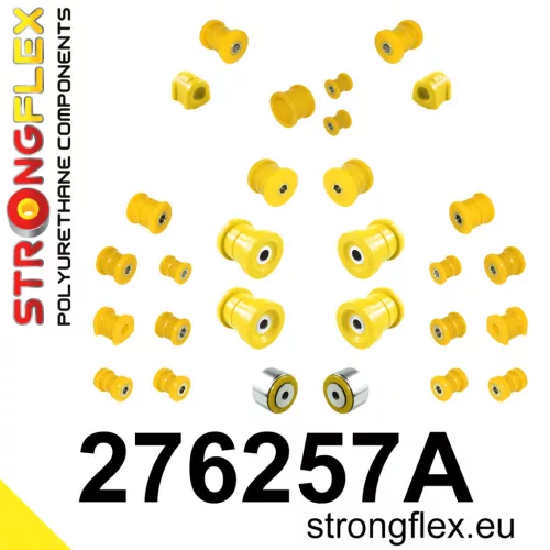 276257A: Full suspension polyurethane bush kit SPORT 23mm 17mm 1x271620, 2x271621 Yellow